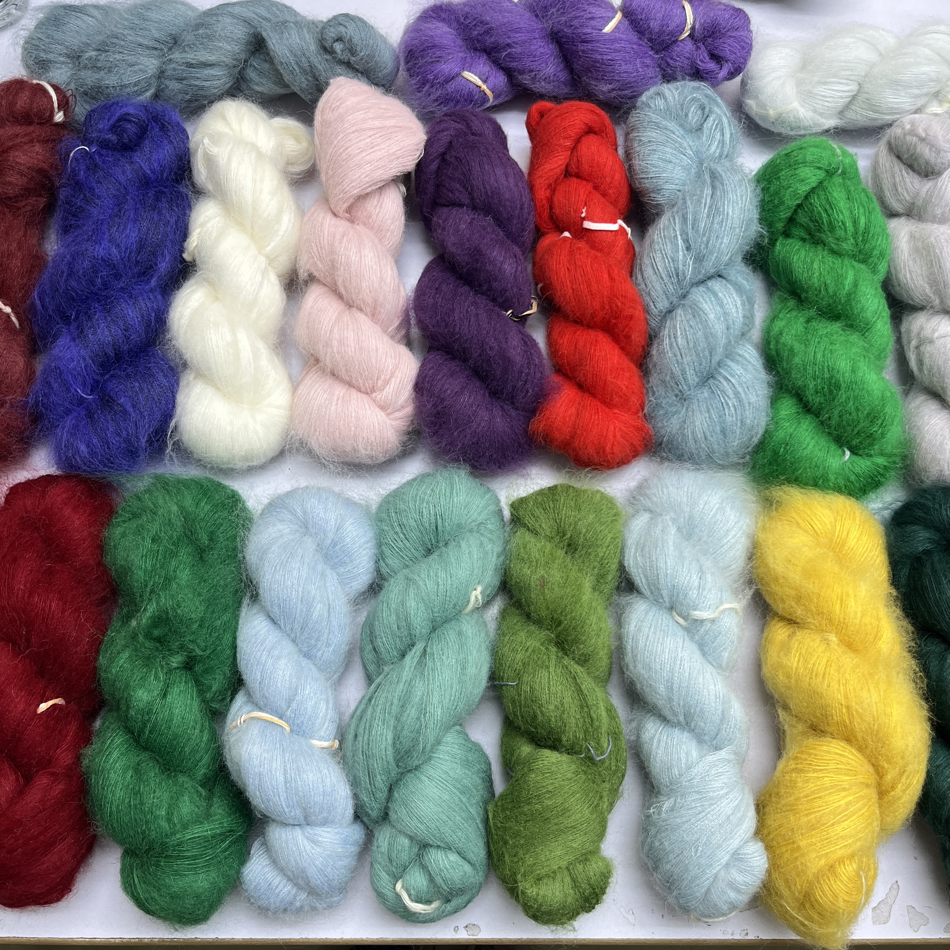 南非小马海KID幼马海/手织机织毛线编织diy天然纤维柔软保暖亲肤