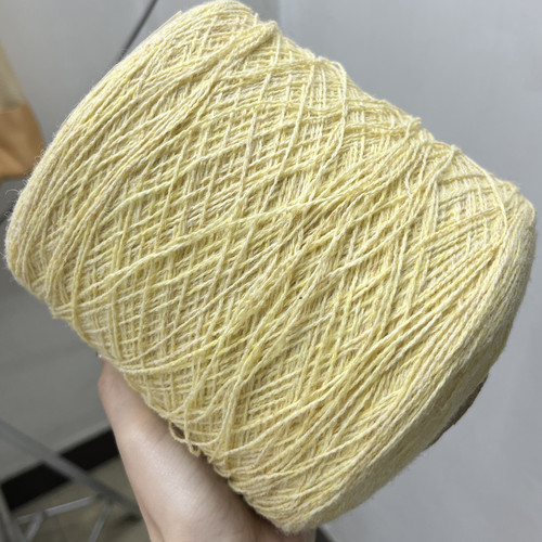 【奶油黄夹花】苏格兰KNOLL品牌- 100%费尔曼超软羔羊毛