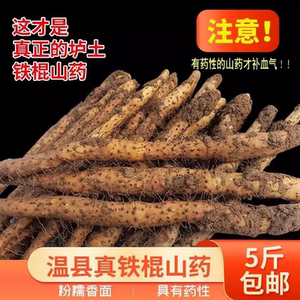 官方正宗温县铁棍山药怀山药垆土