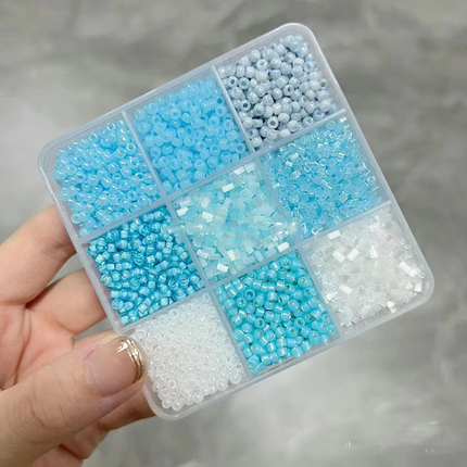 米珠手工配件琉璃收纳盒钻石画分类多格盒美甲零件样实验品分格盒