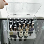 甲油胶收纳盒家用指甲油防尘盒 美甲店瓶装 光疗胶美甲工具箱透明