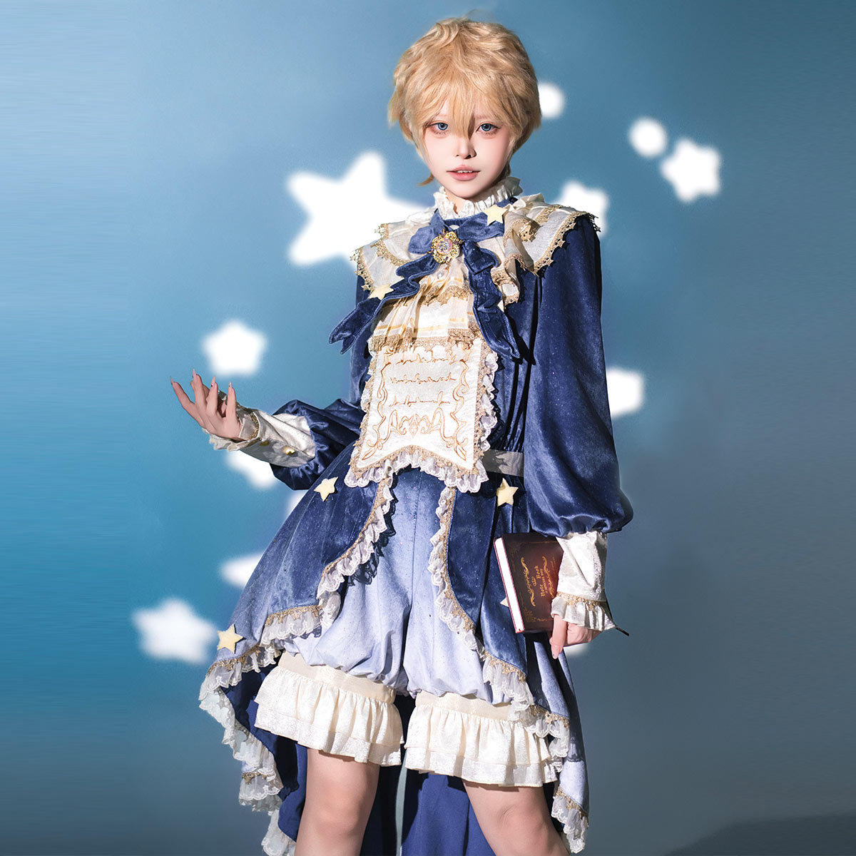 王子风洋装礼服燕尾连衣裙Lolita