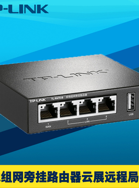普联TP-LINK云展异地组网有线路由器百兆旁挂远程云管理虚拟专用网络总部服务器数据私有文件共享移动办公USB