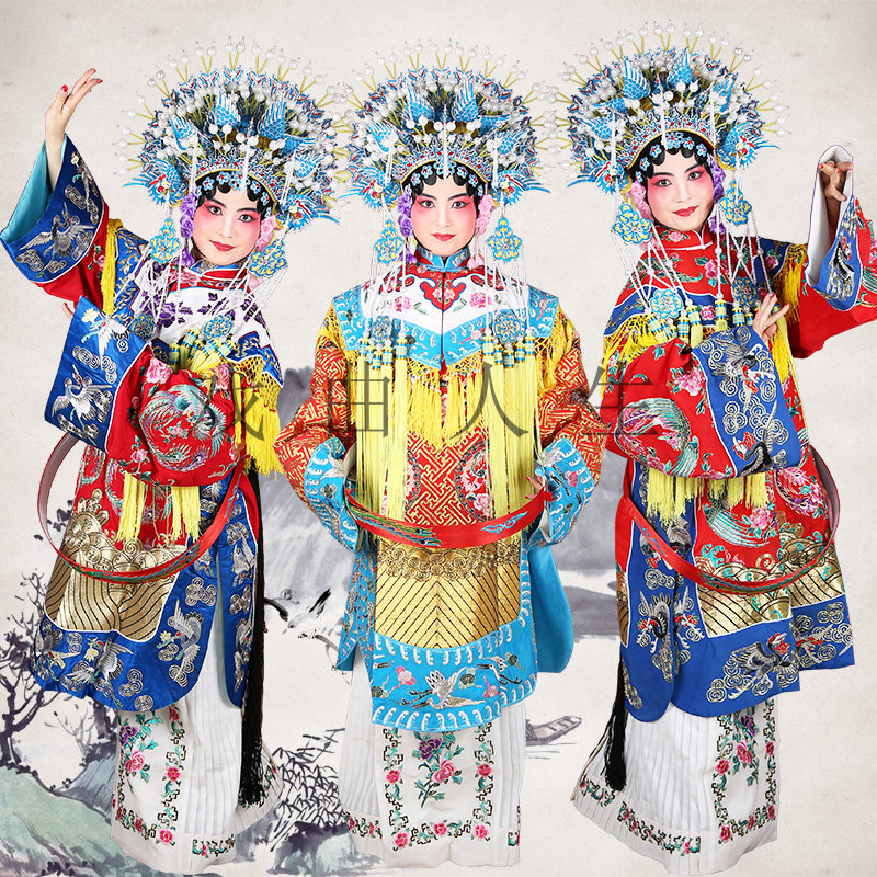 京剧镶边贵妃醉酒凤冠霞帔蟒袍