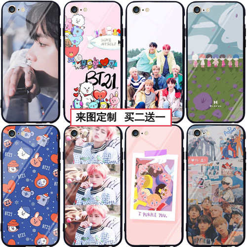 BTS防弹少年团手机壳适用苹果11金泰亨华为 田柾国oppo 小米vivo