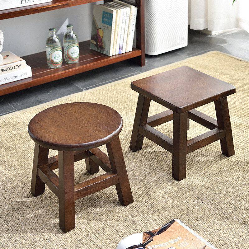 包邮儿童凳子换鞋板凳小小实木方凳木质家用客厅网红简约矮凳圆凳