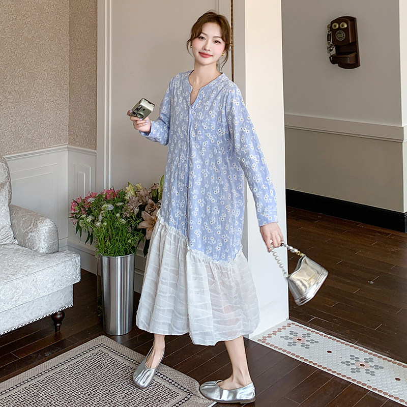 ，大货)撞色拼接连衣裙2D120-Q9755-P135-K188,女装连衣裙,2D120