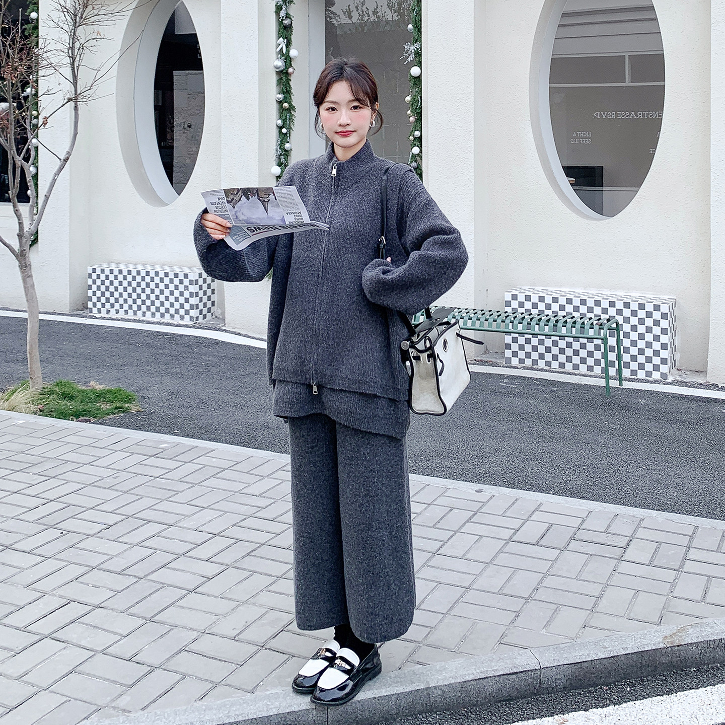 新款，时尚三件套2D120-TZ123-P195-K298(三件套）,女装套装/套裙,2D120