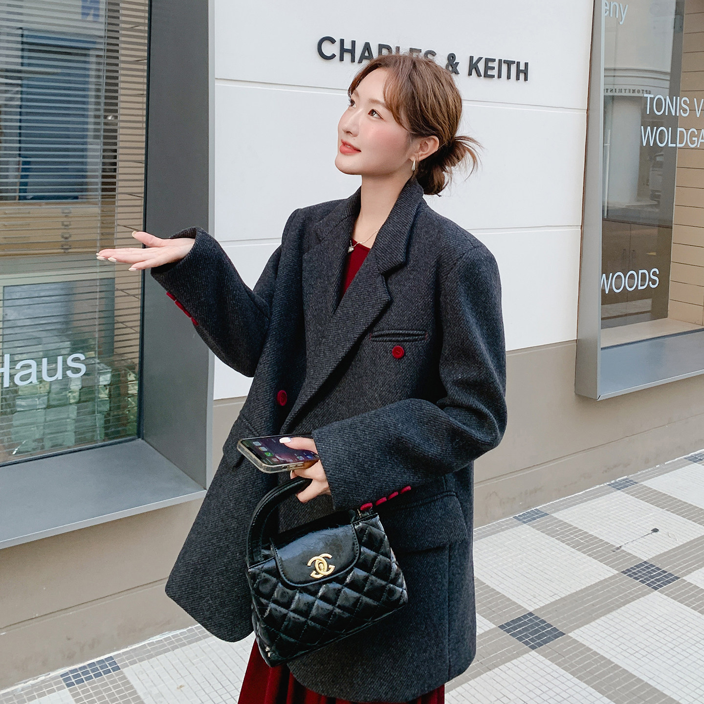 ，西装毛呢外套2D120-F585-P185-K268（夹棉加厚）,女装西装,2D120