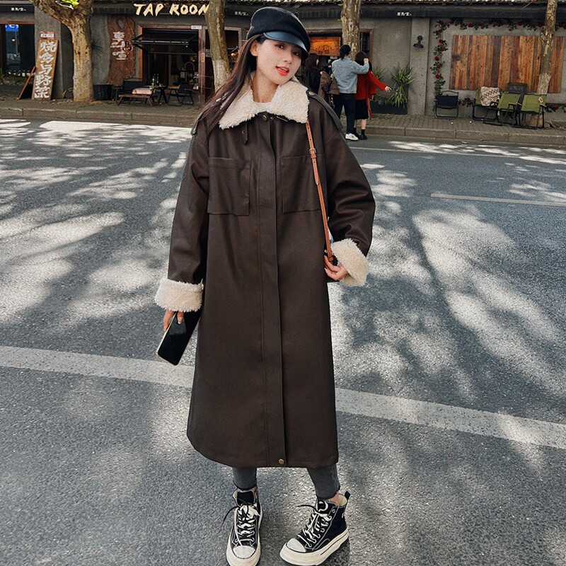 大货  pu皮长款派克服2D120-M722-P195-K298图片