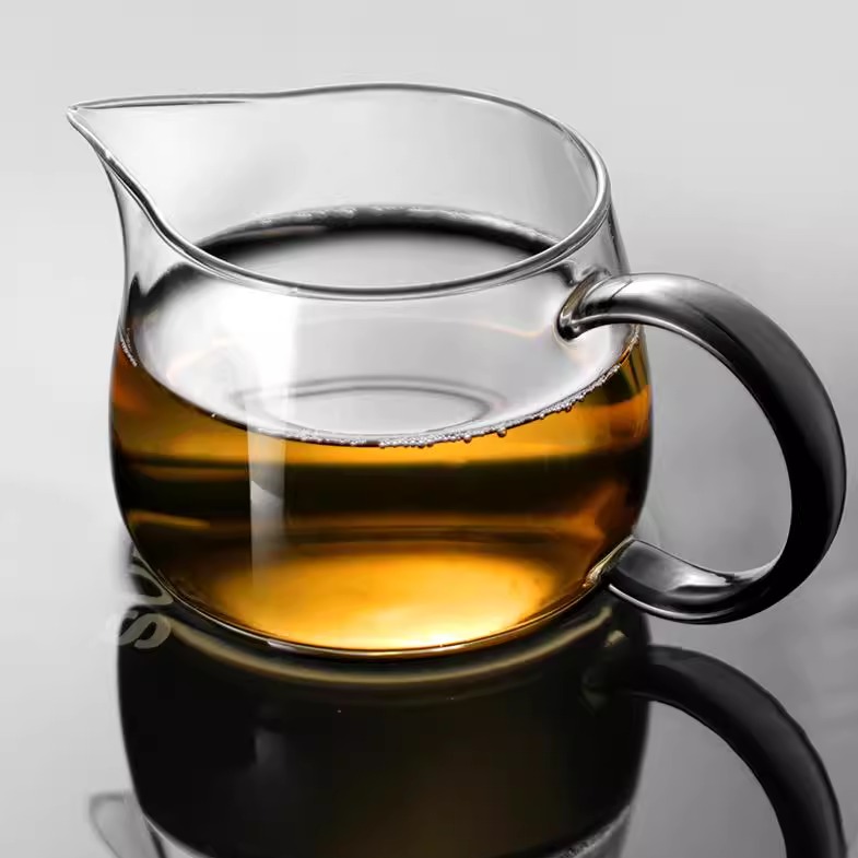 棠诗小公道杯玻璃高档茶具高硼硅功夫茶分茶杯精致泡茶公杯300ml