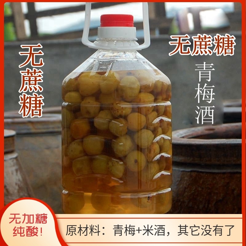 无加糖青梅酒 0添加剂本味梅酒男女士养生梅酒 糖尿人控糖水果酒
