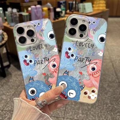 独角兽适用于苹果17手机壳冰川壳新款iPhone17Pro简约ins卡通可爱