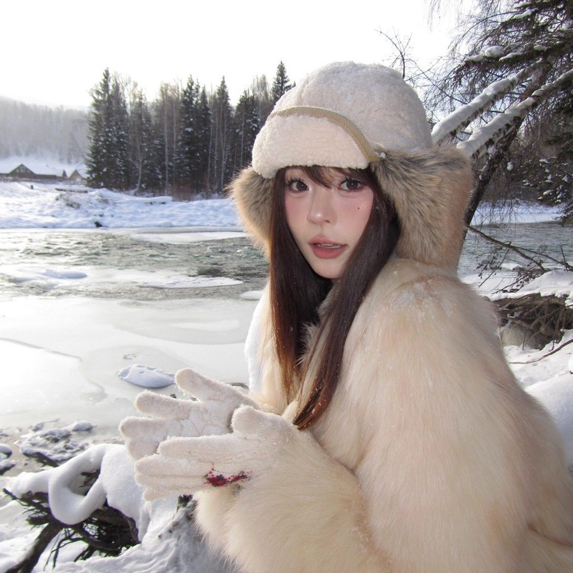 -东北-2026新款时尚百搭秋冬护耳包头帽韩版保暖系带保暖帽,服饰配件/皮带/帽子/围巾,帽子,淘宝优惠券,粉丝福利购,淘宝优惠卷