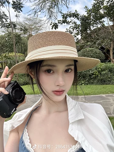 -3 POINT%--3 POINT%-时尚百搭夏海边沙滩帽蝴蝶结遮阳帽太阳帽