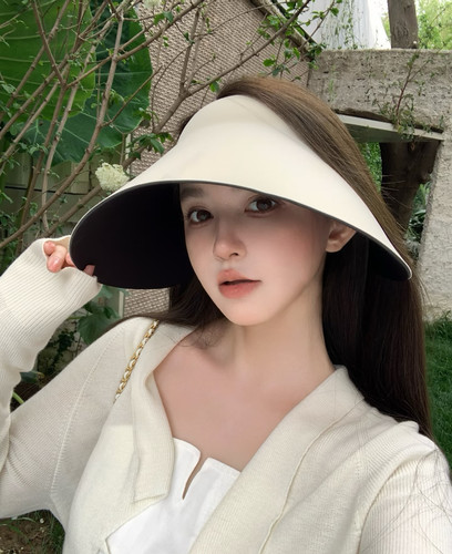 特大无痕防晒帽女夏季遮阳帽全脸灯罩