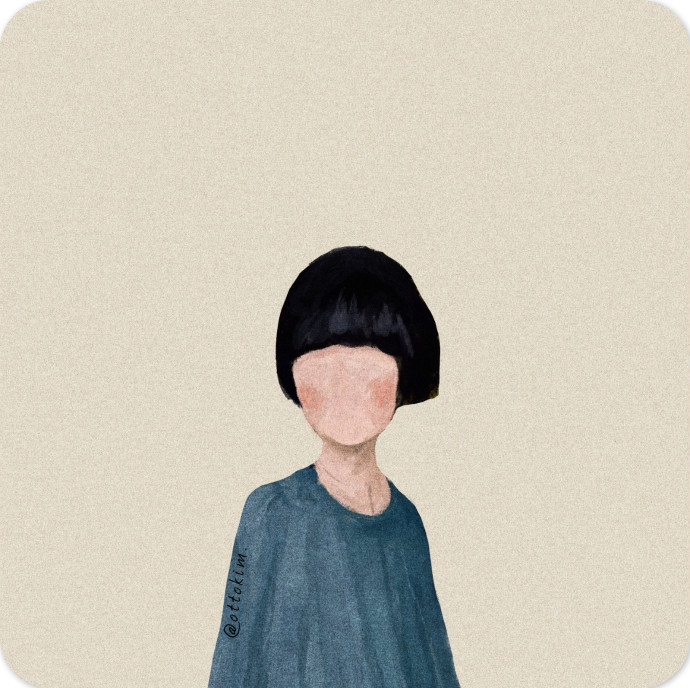 ottokim 无脸系列头像 私人订制