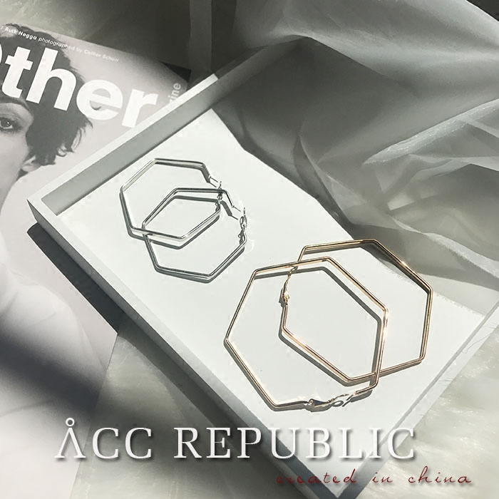 六边形欧美耳环夸张简约大牌个性