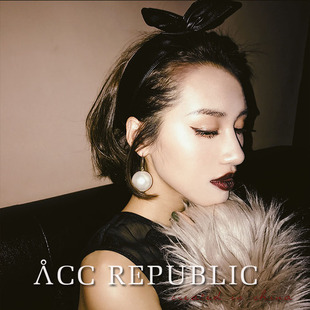 acc珍珠耳钉2024新款 大颗耳坠高级感夸张气质耳环复古优雅耳饰女