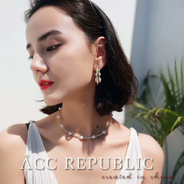 自制气质女士新款个性珍珠项圈