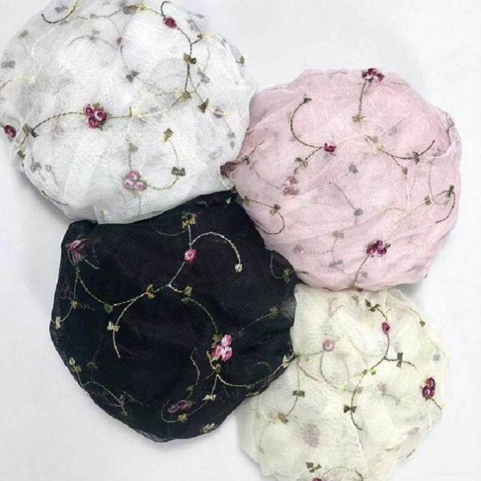 厂家直销新款网纱软纱布料 做裙子的花边蕾丝刺绣面料 樱桃绣花