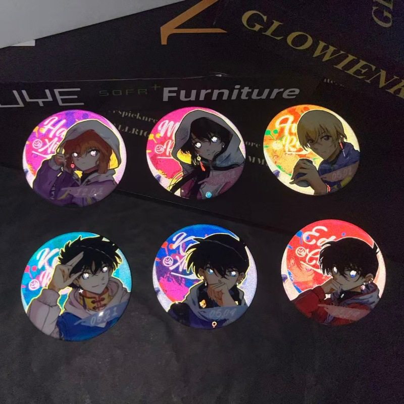 名侦探柯南双闪徽章吧唧灰原哀工藤新一小兰二次元动漫周边自印,模玩/动漫/周边/娃圈三坑/桌游,动漫徽章/立牌,淘宝优惠券,粉丝福利购,淘宝优惠卷