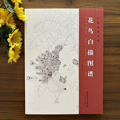 花鸟白描图谱中国画素材