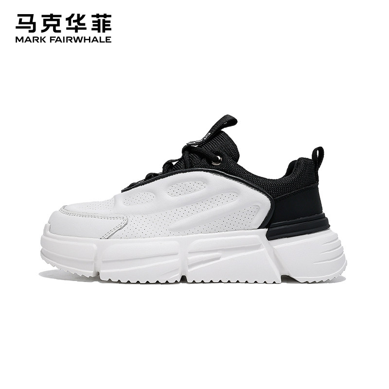 马克华菲男鞋夏季款2025新款小白鞋男士鞋子男款潮鞋百搭面包板鞋