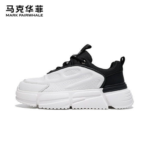 马克华菲小白鞋男士板鞋面包鞋