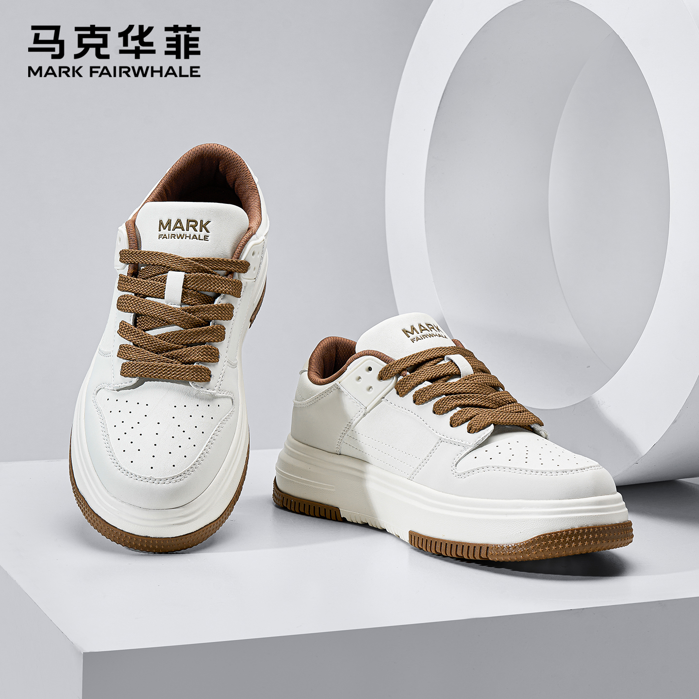 马克华菲2025新款男士休闲板鞋