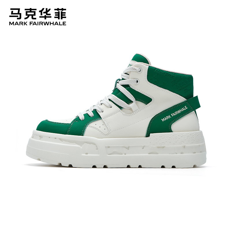 马克华菲秋冬新款男士休闲鞋板鞋
