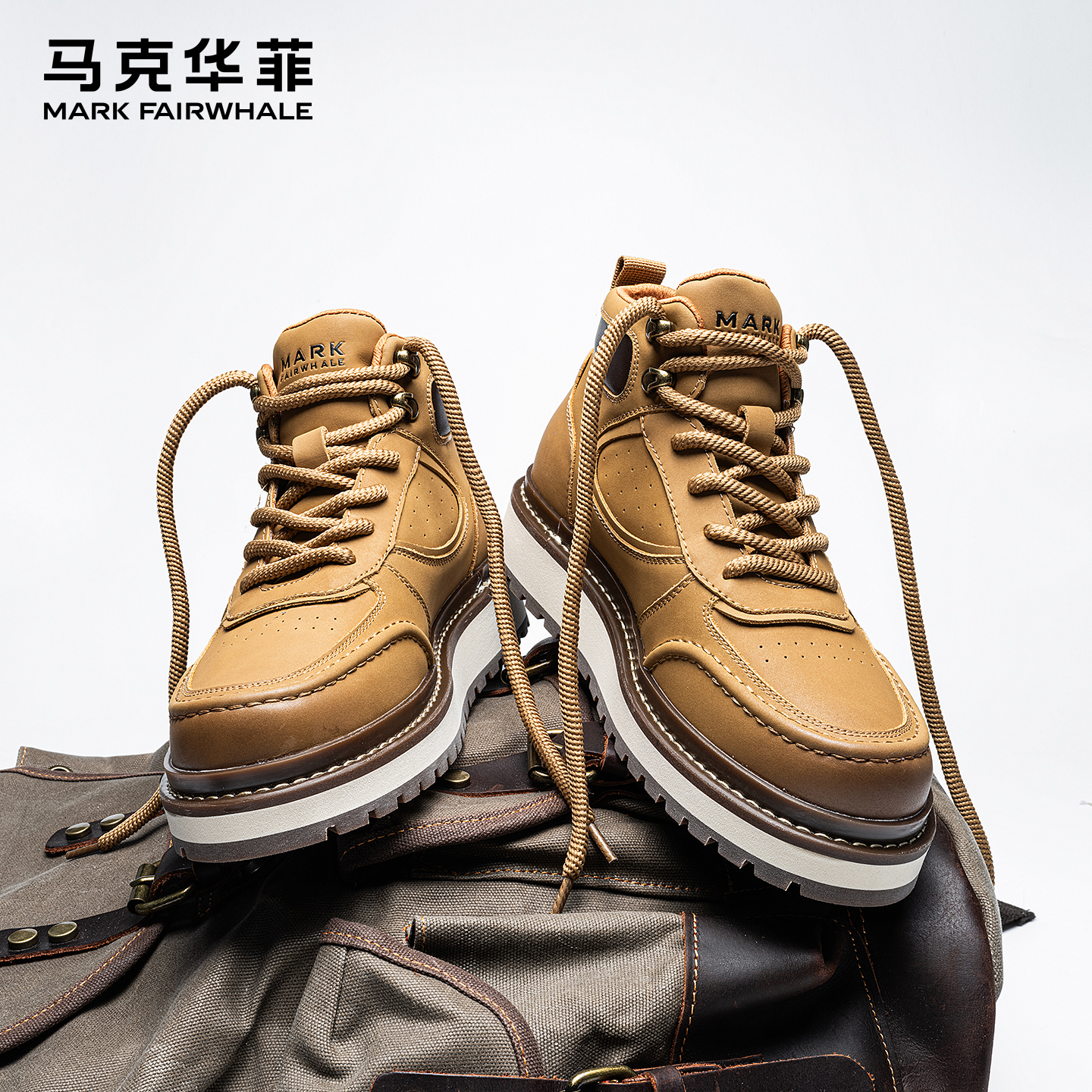 马克华菲2024复古马丁靴工装靴