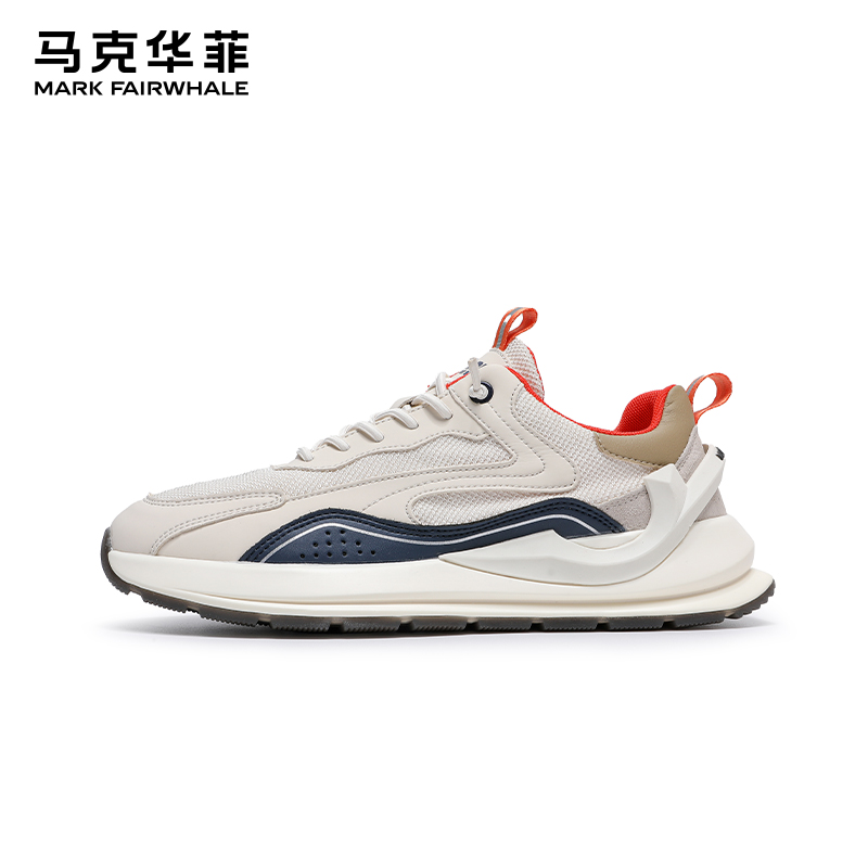 透气男鞋马克华菲休闲夏季