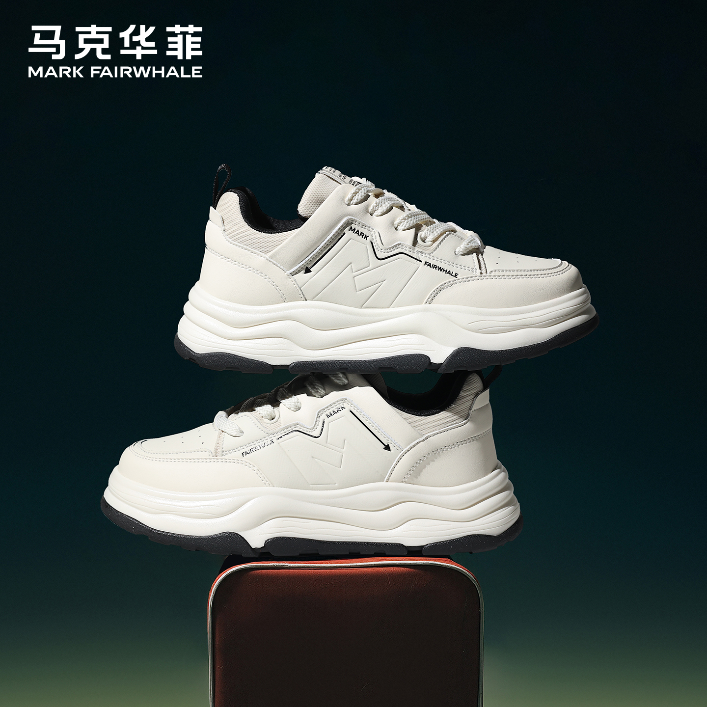 马克华菲秋冬潮流溶解鞋休闲男鞋