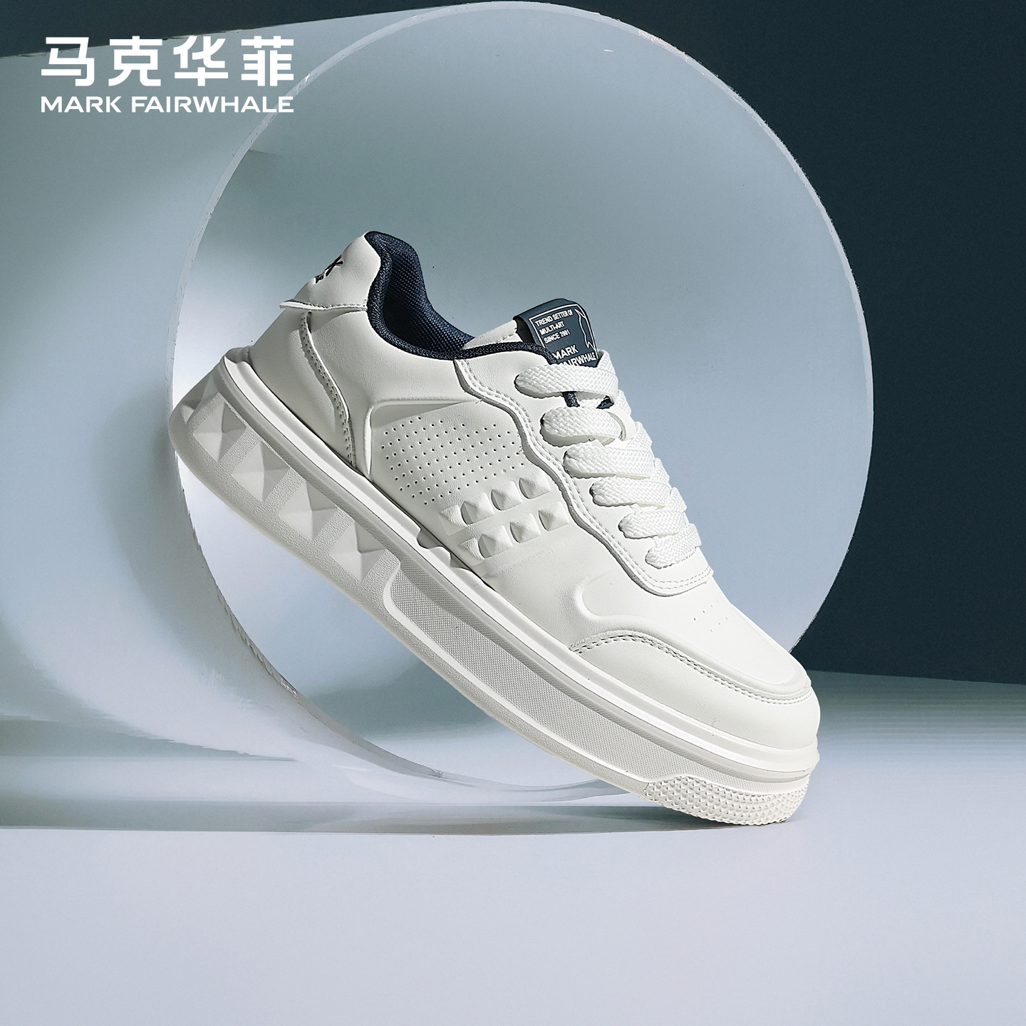 马克华菲2025新款板鞋男士小白鞋