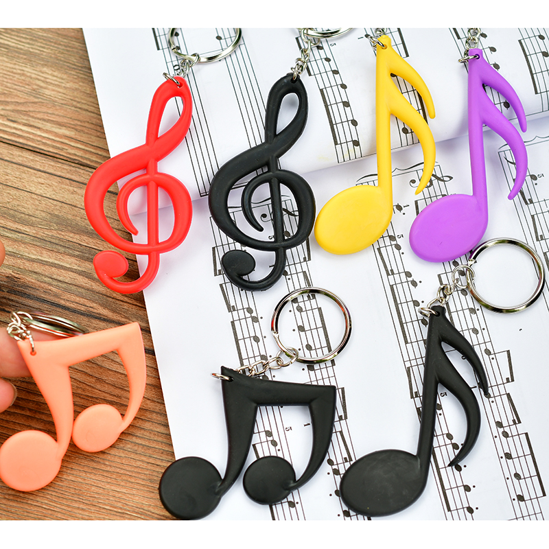 高音谱号钥匙扣个性时尚十六分音符饰品挂件创意音乐礼品小礼物