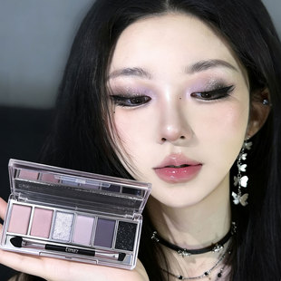 Eunarz又姿芙紫六色眼影盘日常淡妆烟熏妆绿色紫色眼影新款 综合盘