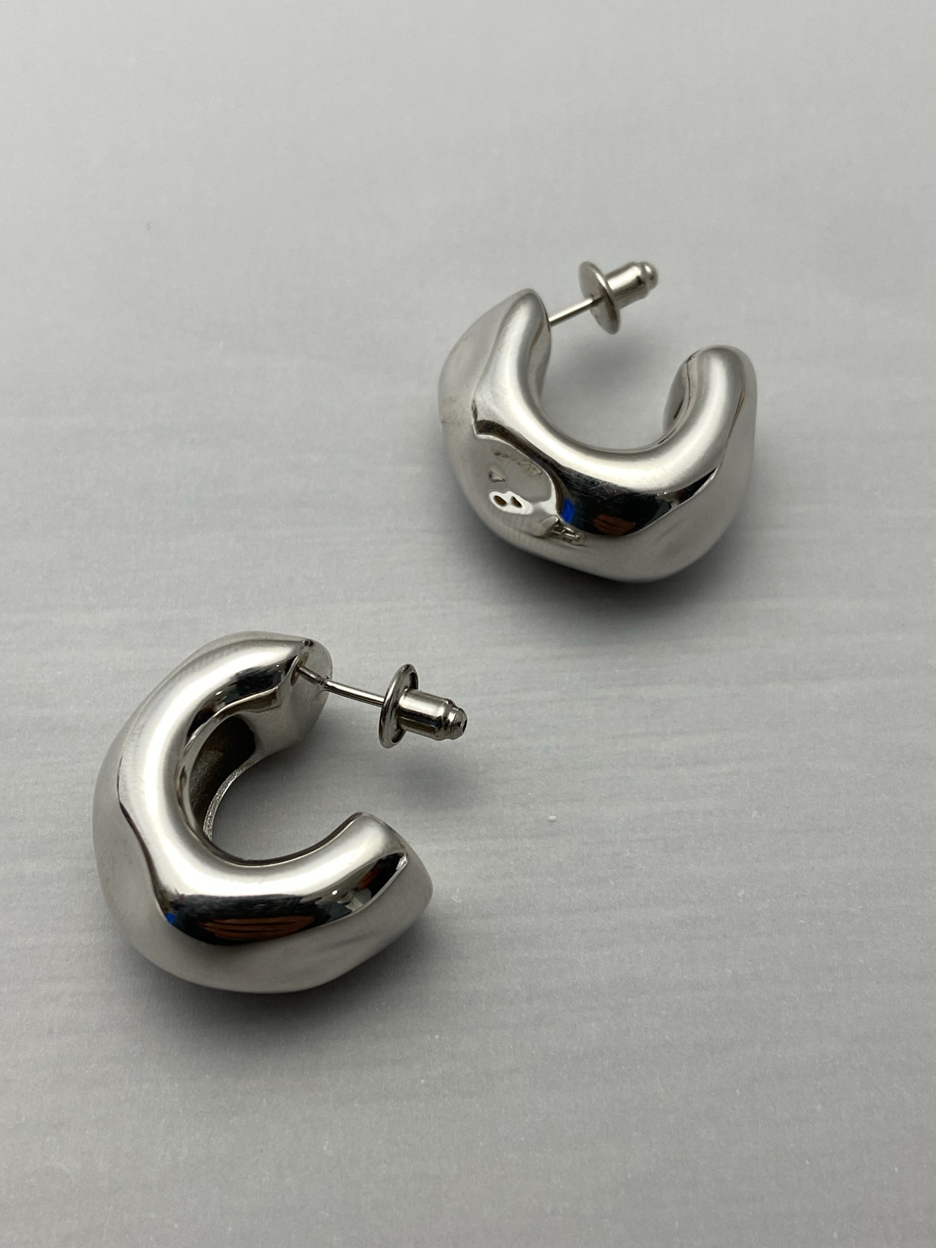 高定款设计师系列S925通体纯银重工不规则宽面耳环,饰品/流行首饰/时尚饰品新,银饰耳饰,淘宝优惠券,粉丝福利购,淘宝优惠卷