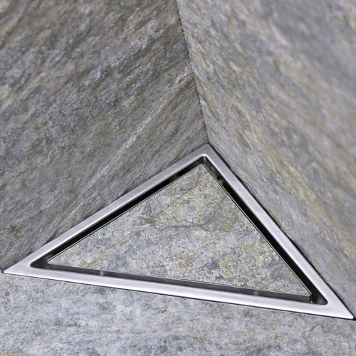 304不锈钢镶砖隐形角落地漏铜芯