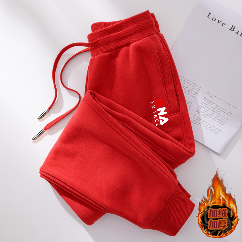 官方正品秋冬季运动裤女加绒