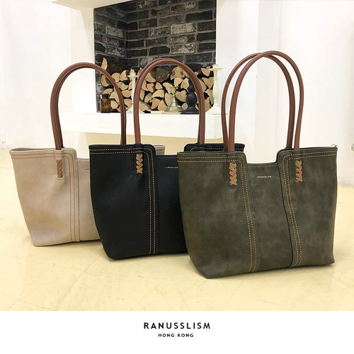 RANUSSLISM原创复古托特包