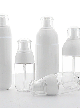 HOPECK塑料PETG瓶按压乳液泵瓶精华美容液粉底液30-180ml乳液泵瓶