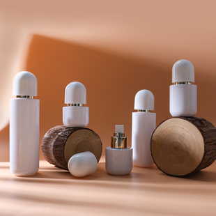 HOPECK新款高端化妆品套装玻璃瓶身按压乳液泵精华面霜瓶膏霜空瓶