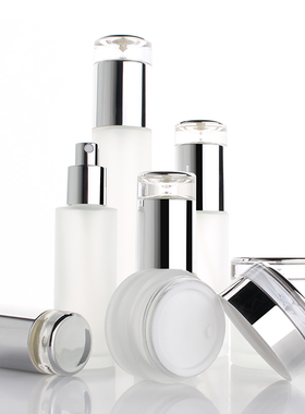 HOPECK护肤化妆品蒙砂玻璃旅行小样分装水乳面霜玻璃膏霜瓶精华瓶