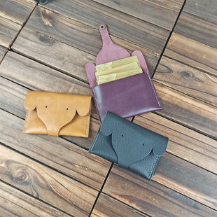 创意女士真皮零钱卡包卡套收纳男士头层纯牛皮证件包名片功能包