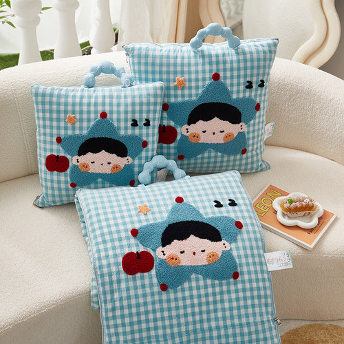 纯棉抱枕被子两用个性卡通