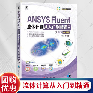 ANSYS Fluent流体计算从入门到精通 2024中文版 第2版 第二版 丁伟 ANSYS Fluent软件教程 计算流体力学基础理论书籍