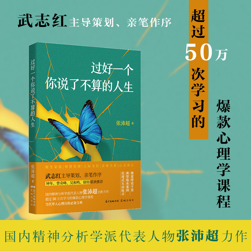 过好一个你说了不算的人生 张沛超著 心理学精神疗法 情绪管理武志红主导策划亲笔作序 人际交往亲密关系心灵成长疗愈书