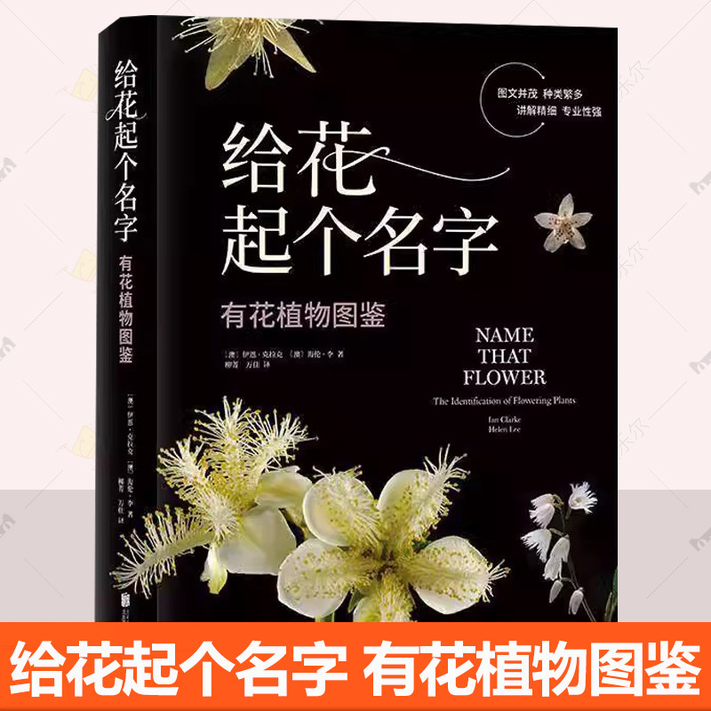 给花起个名字有花植物图鉴 植物百科读本科普 园艺工作者植物学家植物爱好者 参考书 64张实拍高清彩图 色彩明艳种类繁多书籍