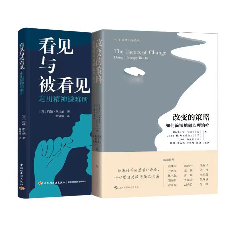 改变的策略 如何简短地做心理治疗+看见与被看见 走出精神避难所 2册 《困难案例的短程心理》的姊妹篇 中国轻工业出版社 书籍
